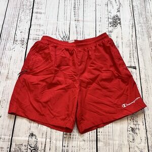Champion Men's Large Warm-Up Mesh Lined Swim Trunk Shorts Beachwear Baywatch